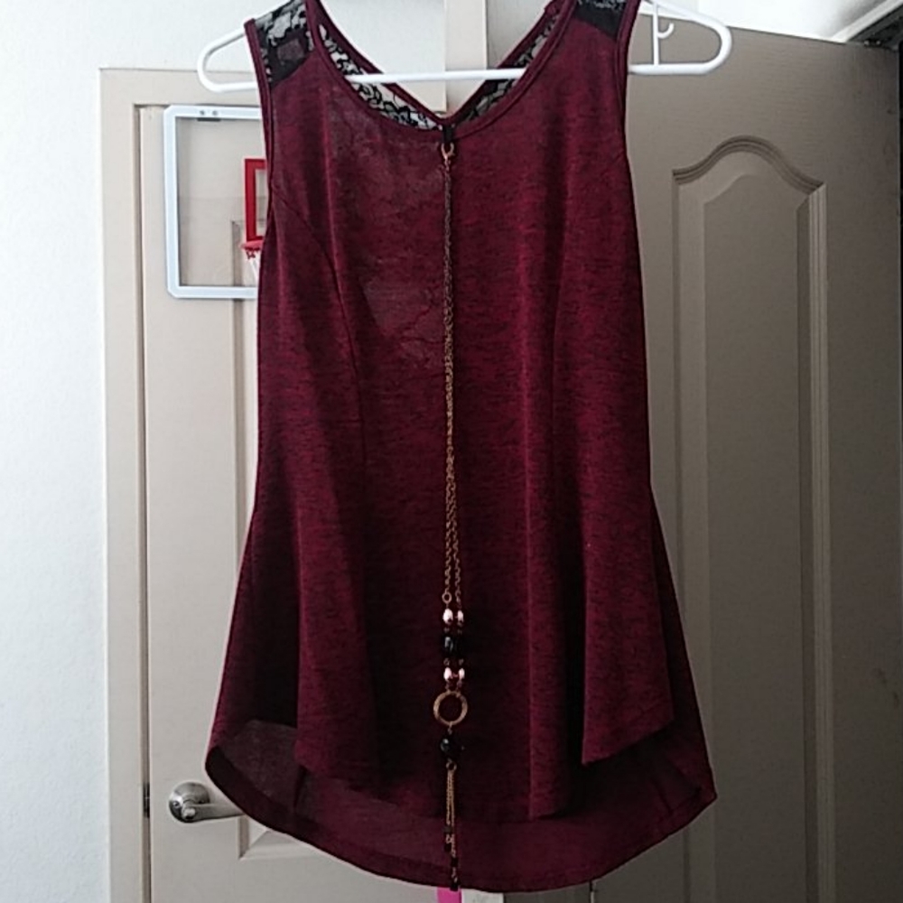 Burgundy Tank top